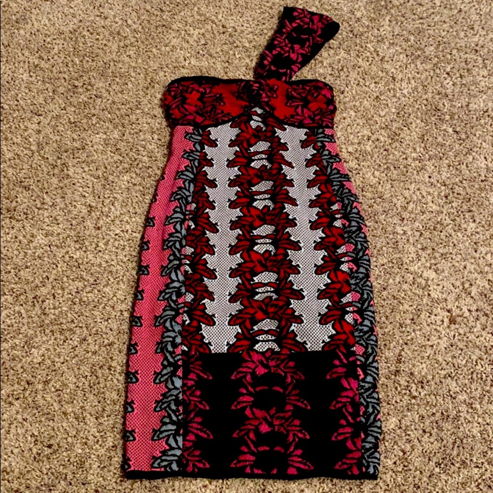 Missoni knit one shoulder dress valentines!
